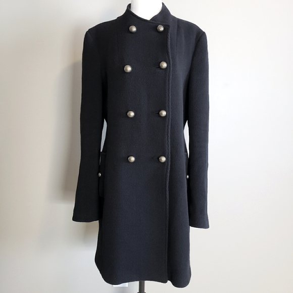 Aritzia Jackets & Blazers - Aritiza Talula wool coat Large black brass buttons